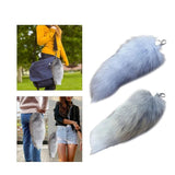 Foxes Tail Tassels Keychain Hanging Ornaments Charm Keyring Bag Pendant