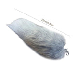 Foxes Tail Tassels Keychain Hanging Ornaments Charm Keyring Bag Pendant