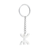 Stainless Steel Africa Berbers Symbol Pendant Keychain Kabyle Amazigh Jewelry