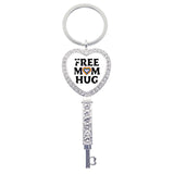 Love Is Love Rainbow Heart Keychain Charm LGBT Jewelry