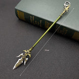 Green Dragon Yanyue Sabre Weapon Model Key Chain Pendant