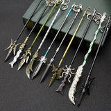 Green Dragon Yanyue Sabre Weapon Model Key Chain Pendant