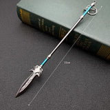 Green Dragon Yanyue Sabre Weapon Model Key Chain Pendant