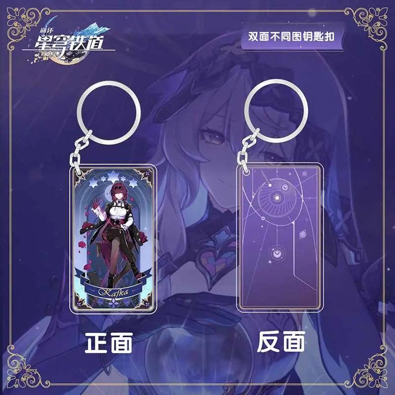 Honkai:Star Rail Tarot Card Keychain - Bag Pendant Accessories