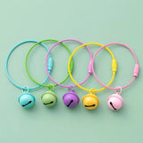 10 Pcs Metal Jingle Bells DIY Keychain Accessories Round Keyring