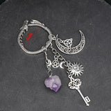 Witch Dragon Amethyst Keychain Protection Magic Banish Evil