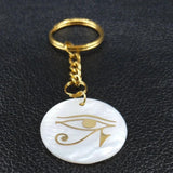 Horus Eye Stainless Steel Keyring for Women K77679S07