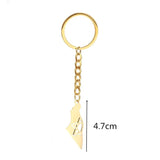 Stainless Steel Star of David Keychain Necklace
