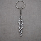 Romantic Embrace Keychain Lovers Hug Pendant Jewelry Gift