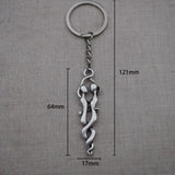 Romantic Embrace Keychain Lovers Hug Pendant Jewelry Gift