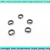 3 Pcs Titanium Jump Rings 12.5 MM Serpentine Style