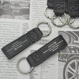Colorful Hand Woven Car Keychain with Soft Leather - Gift for Friends