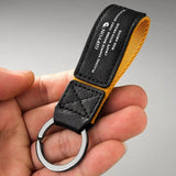 Colorful Hand Woven Car Keychain with Soft Leather - Gift for Friends