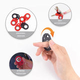 Spinner Fidget Hand Toy Keychain for Anxiety Relief Adults Office Gift
