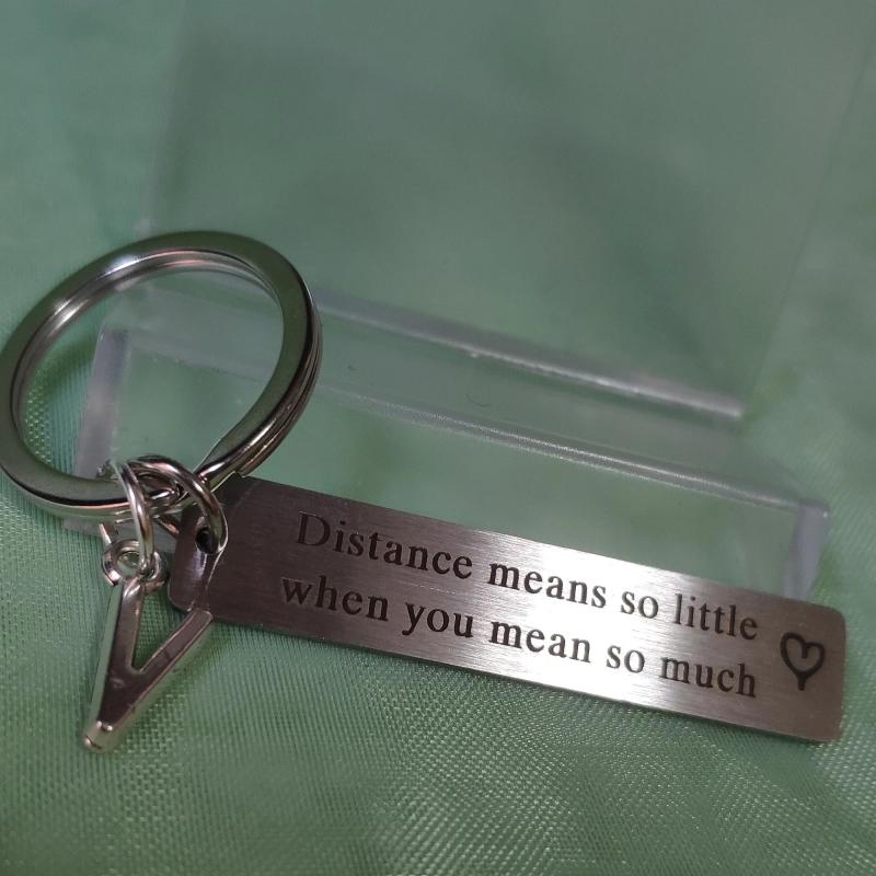 Long Distance Relationship Keys Holder Pendant Couple Gift