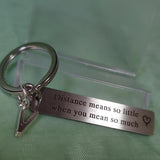 Long Distance Relationship Keys Holder Pendant Couple Gift