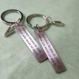 Long Distance Relationship Keys Holder Pendant Couple Gift