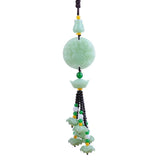 Jade Gourd Guan Yin Maitreya Car Pendant