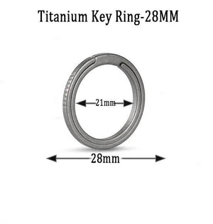 Titanium Alloy Key Ring for Men Women Car Key Hang Buckle