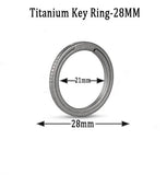 Titanium Alloy Key Ring for Men Women Car Key Hang Buckle