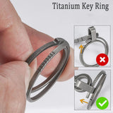 Titanium Alloy Key Ring for Men Women Car Key Hang Buckle
