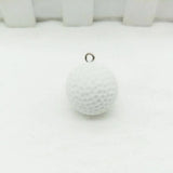 Golf Ball DIY Keychain Pendant Accessories Earrings Necklace Pendant