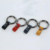 Bouncy Leather Keychain Holder Crystal Trinket Chaveiro