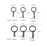 20Pcs DIY Key Ring 4-Link Chain Small Object Doll Pendant Accessory Bag