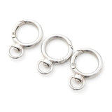 10pcs Zinc Alloy Rotatable Spring Ring Fittings for Keys, Bag Chains
