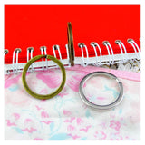 30 Pcs Antique Bronze Key Ring For Keychain DIY Jewelry