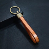 Vintage Leather Keychain Holder Keys Ring Alloy Key Chain Keyring