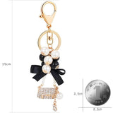 Pearl Handbag Keychain Bag Charm Car Key chain Pendant