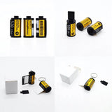 Multi-Photo Key Rings Keychains Camera Heat Transfer Film Roll Keychain