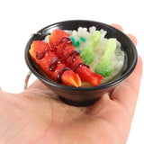 Rice Bowl Key Chain Decor Hanging Pendant Doll Accessory