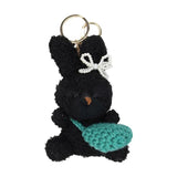 Adorable Rabbit Toy Keychain Curly Hair Bunnys Keyring Stylish Couple Key Rings
