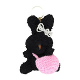 Adorable Rabbit Toy Keychain Curly Hair Bunnys Keyring Stylish Couple Key Rings