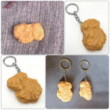 Fried Food Pattern Key Chain Novel Chicken Pendant