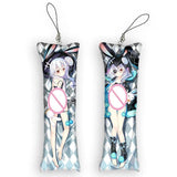 DATE A LIVE Origami Tobiichi Mini Dakimakura Keychain Pendant Anime Body Pillow