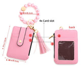 Women's Card Bag Keychain Silicone Bracelet
