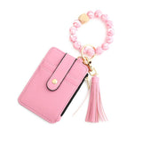 Women's Card Bag Keychain Silicone Bracelet