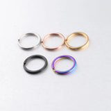 10pcs Stainless Steel Key Ring Chain 10/20/25/30 mm Split Ring DIY Findings
