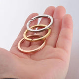10pcs Stainless Steel Key Ring Chain 10/20/25/30 mm Split Ring DIY Findings