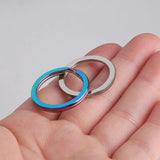 10pcs Stainless Steel Key Ring Chain 10/20/25/30 mm Split Ring DIY Findings