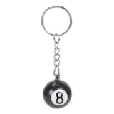 6X Billiard Ball Key Chain No. 8