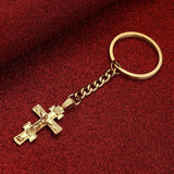 Charm Cross Pendant Necklace Keychain Religious Jewelry