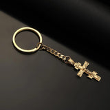 Charm Cross Pendant Necklace Keychain Religious Jewelry