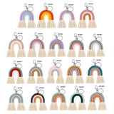 Colorful Macrame Bag Charm Keychain