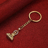 Vintage Tibetan Amitabha Buddha Pendant Keychain