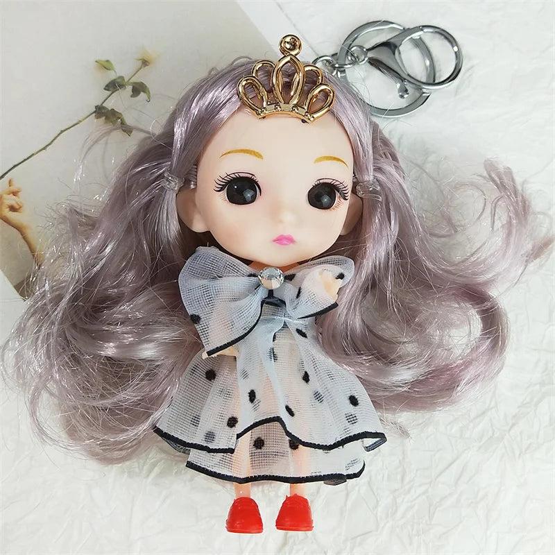 Sweet Doll Big Eye Keychain Charm for Women