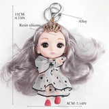 Sweet Doll Big Eye Keychain Charm for Women